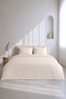 Bedding Set, Striped Satin – Striped Pearl - King Size
