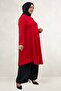 68090 Plus Size Modal Mevlana Tunic - Red - 3