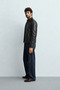 Vintage Style Soft Textured Men's Plain Leather Jacket - 4