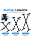 X-Style Keyboard Stand, Adjustable Folding Single-Braced Stand-BLACK - 3