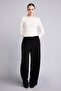 Wide Leg Balloon Fit Pants with Belted Waist G8079Ax26Sp - 2