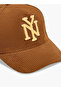 Men Cap with New York Applique - 6