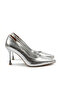 Ferik Women's Stiletto Pointed Toe Thin Heeled Shiny Textured Elegant Stylish Event Shoes 2033 Heel 7 cm - 6
