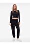 Three-Threaded, Ruffled, Pocketed, Lace-Up Waist Jogger Sports Sweatpants - 2