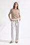 Straight Fit Elastic Waist Basic Gray Melange Sweatpants I4052Ax26Au - 2