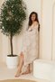 Coral Patterned Beach Coverlet, Lightweight Beach Coverlet, Neutral Color Holiday Towel 90*180 cm King Size - 7