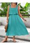 Rochie midi, verde - 0XL - 5