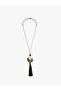 Bead Detailed Tassel Necklace
