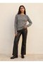 Crew Neck Textured Sweater - 2