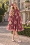 Girl's Dress with Tulle and Buckle, Gift Included, Ages 6-9