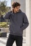 3 Thread Quality Combed Cotton Fabric Men's Hooded Comfortable Fit Smoked Sweatshirt with Kangaroo Pocket - 2