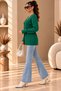 Hair Braid Detailed Comfortable Fit Buttoned Women's Knitwear Cardigan - 4