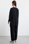 Asymmetrical Tunic Trouser Suit Black - 4