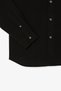 Mens Slim Fit Black Cotton Shirt Slim Fit Organic Cotton Pique Men's Shirt Black - 4