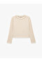 Slim Fit Ribbed Crew Neck Layered Long Sleeve T-Shirt
