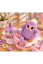 Girl's Heart Boxed Mixed Tone Rubber Buckle Set of 3 & Gift Buckle Set with Plush Keychain