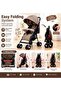 Lightweight Foldable Baby Stroller with Adjustable Canopy, 5-Point Safety Harness, Storage Basket & Safety Brake – Compact Travel Stroller for Baby - 2