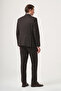 Brown Swallow Collar Striped Double Breasted 6 Drop Slim Fit Full Lining Flexible Suit 1001260286 - 5