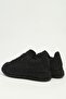 Women's Black Stone Thick Platform Sole Sneaker Sports Shoes Pc-56196 - 4