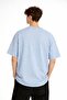 Blurry Printed - Premium Fabric Oversize Men's T-Shirt Baby Blue - 5