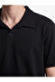 Regular Fit Cotton Short Sleeve Polo Neck T-Shirt - 4
