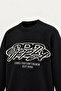 Supply - Black - Oversize Fit Crew Neck - Men's Sweatshirt - 3