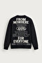 Supply - Black - Oversize Fit Crew Neck - Men's Sweatshirt - 2
