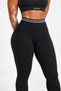 Line Contour Striped High Waist Hip Shaping Seamless Leggings - 3