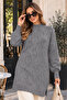 Pearl Embroidered Knitwear Sweater K6036 Gray