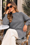 Pearl Embroidered Knitwear Sweater K6036 Gray - 3