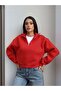 Zippered Mock Neck Fleece-Lined sweatshirt - 4