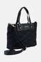 Women Quilted Handbag, Black - 2
