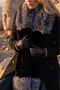 Monarch – Premium Black Fur Scarf
