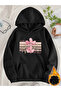 Unisex Women's Printed Hooded Kangaroo Pocket Comfortable Fit Regular Cut Sweatshirt