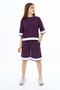 Girl's 100% Cotton Oversize Half Sleeve Shorts and Top Tracksuit Set