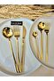 36 Piece Round Gold Cutlery Set for 6 People - 2