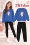 Girl's Crew Neck Sweatshirt and Leggings 2-Piece Set