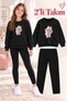 Girl's Crew Neck Sweatshirt and Leggings 2-Piece Set