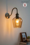 Clupe S Body Honey Glass Sconce Wall Lamp Modern Hotel Cafe Vintage Living Room Bedroom Staircase Retro - 5