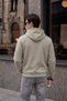 Men's Winter 3-Strand Fleece Hooded Oversize Sweatshirt with Cut-Out Pockets - 3