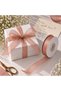 Organza Tulle Ribbon Pink 1 cm 225 Meters Ornament Decoration Bride Groom Dowry Bundle - 3