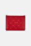 Women Monogram Pattern Wallet, Dark Red