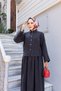 Lina Premium Pleated Skirt and Shirt Modal Woven Double Hijab Set - 4