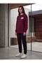 Women's Minimal Printed Sweatshirt 3 Thread Oversize Crew Neck - 2