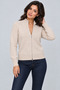 Women's Turtleneck Double Zipper Cardigan - 2