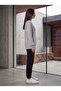 Women's Minimal Printed Sweatshirt 3 Thread Oversize Crew Neck - 3