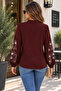 Timeless Elegance Women's V-Neck Collar Sleeves Floral Pattern Long Sleeve Stylish Viscose Blouse - 4