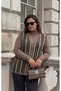 Snowflake Pattern Colorful Steel Knitted Tricot Women's Vest