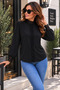 Timeless Elegance Women's Stand Collar Lace Detailed Long Sleeve Stylish Sandy Blouse - 3