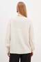 Heart Embroidered Crew Neck Knitwear Sweater - 5